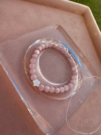 Image 1 of Kunzite bracelet with star 紫锂辉星星手链