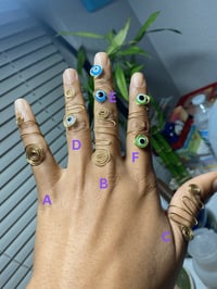 Gold Rings W/ Evil Eye 🧿 ✨