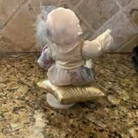 Image 4 of Spinning Musical Harlequin Jester Porcelain Clown 1980s 