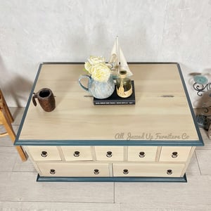 Image of Ancient Mariner’s Trunk, Coffee Table with drawers and extra storage