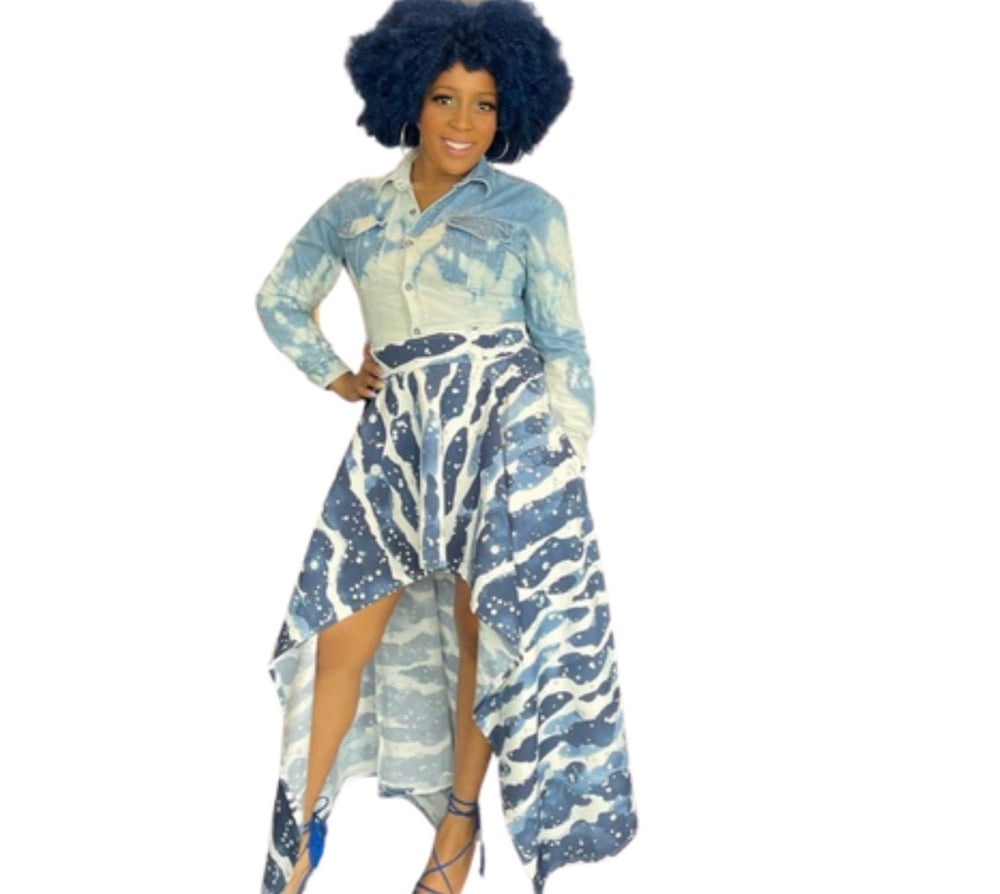 Image of OCEAN Asymmetrical Skirt