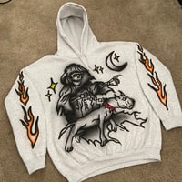 Image 5 of AIRBRUSHED MANS BEST FRIEND HOODIE 