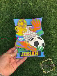 Image 2 of 3D Soccer Theme Caketopper