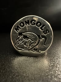Image 3 of OLD SCHOOL BRO HEAD WITH FLAMES RING