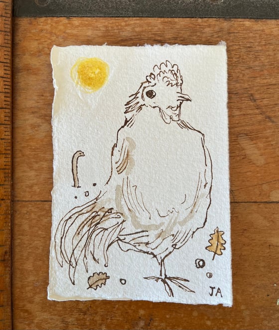 Image of Mr Fortune on one leg 