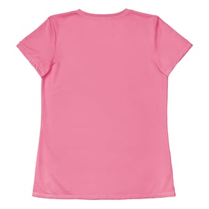 Image of C.H.U.B.B. GANG Women's Athletic T-Shirt (Baby Pink)