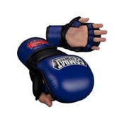 Image of Combat Sports MMA Safety Sparring Gloves - in white/red/blue