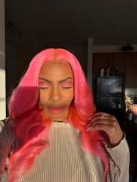 Image 4 of 24 inch DREAM PINK 13x4 LACE FRONT WIG