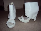 Image of ASOS White Cut Out Bootie Size 6