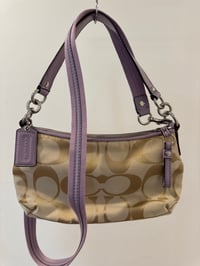 Image 2 of Coach Signature Stripe Demi 2-way Bag