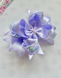 Image 1 of Lilac Floral Hair Bow