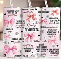 Daily reminders 20oz tumbler