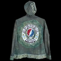 Image 4 of Large Ladies Lightweight Hoodie green