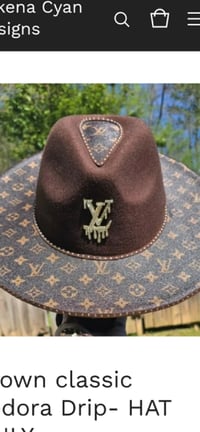 Image 2 of Classic Gorg girl  Fedora Drip- HAT ONLY