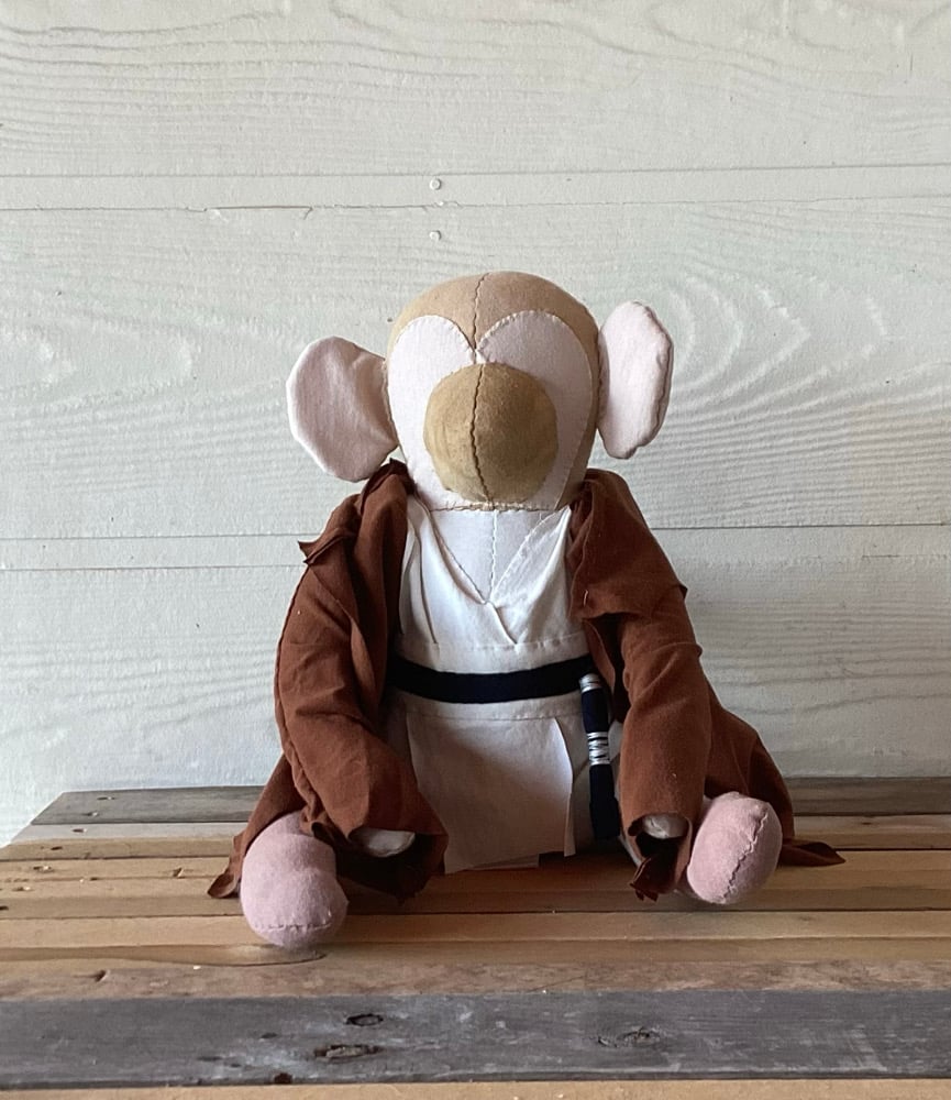 Image of Obi-Wan Cosplaying Monkey