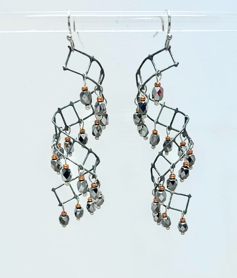 Spiral XY Earrings Image 4