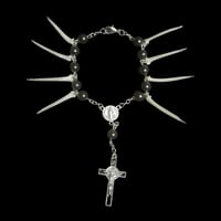Image 2 of tilapia bone gothic rosary bracelet