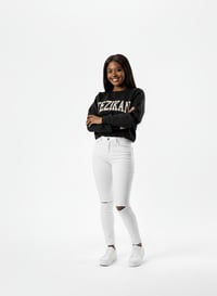 Image 2 of Yezikan Black Bold Arch Print Heavy Blend Sweatshirt 