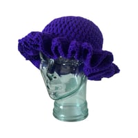Image 2 of Purple Ruffle Hat