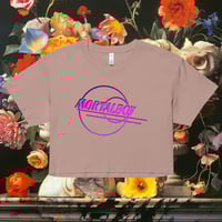 Image 4 of Women’s crop top Mortal Boy Alt. Logo (Front/Back) Design