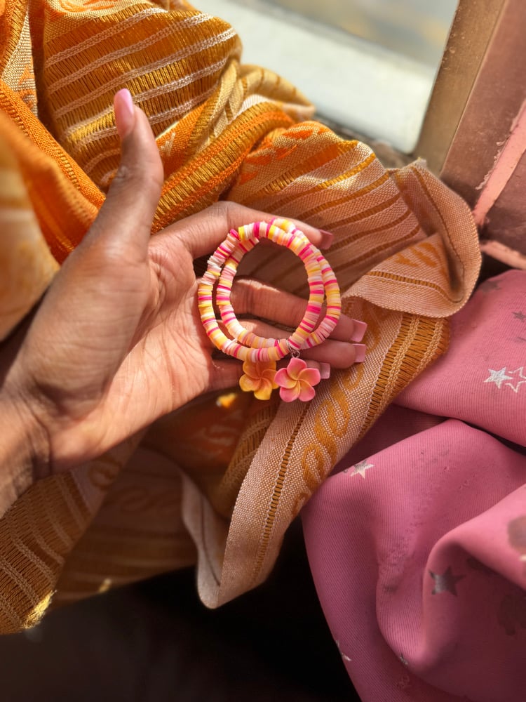 Image of Forest n Beachy Glass/Clay Bracelets