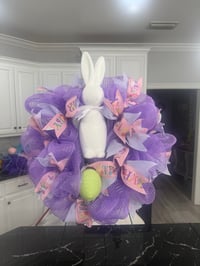 Purple Easter Egg Wreath