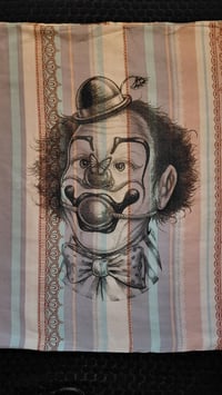 Image 2 of clown pillowcase - fancy stripes print 