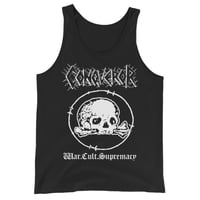 Image 1 of Conqueror W.C.S. One-Sided Tank Top (Black or Red)