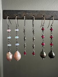 Image 14 of baroque pearl and opal earrings