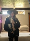 vintage hand knit wool SKULL cowichan sweater