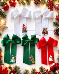 Christmas decal bows