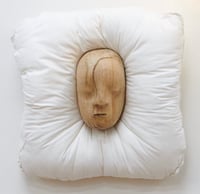 Image 2 of Ludovic Beillard, Mols 1 & Mols 2, 2021, wood (oak) on cushion, 65x65cm 