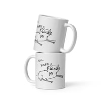 Image 3 of lol nope White glossy mug