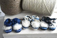 Image 4 of Wool Booties-6-12 months - Handmade in Ireland