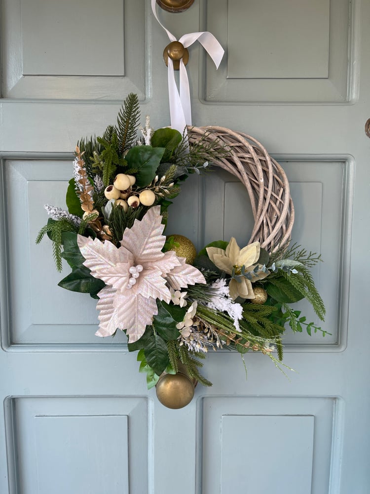 Image of 35cm Champangne Poinsettia 