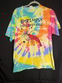 Image 1 of MEDIUM Shrimply Irresistible Tie Dye Shirt 2