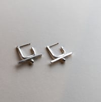 Image 2 of Square and Bar Hoops 