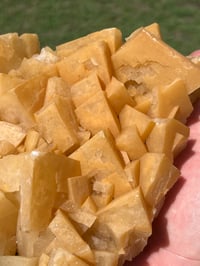Image 6 of Orange Rhombohedral Calcite Cluster Specimen | Yunnan China #2859