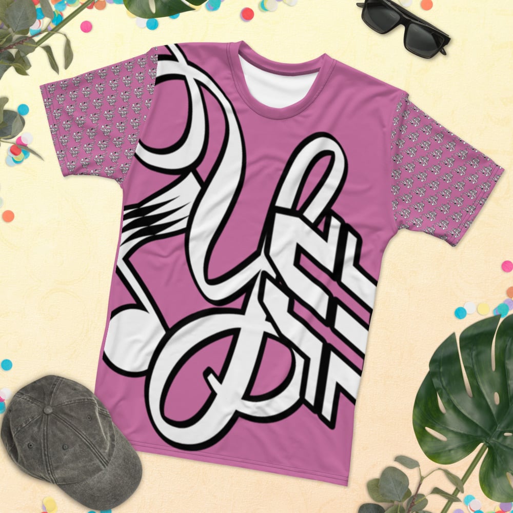 Image of YStress Exclusive Neon Pink, White and Black T-shirt