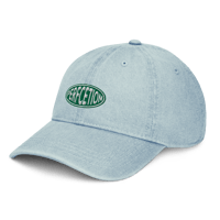 Image 4 of Perfcetion Oval Cap - Green/White on Denim