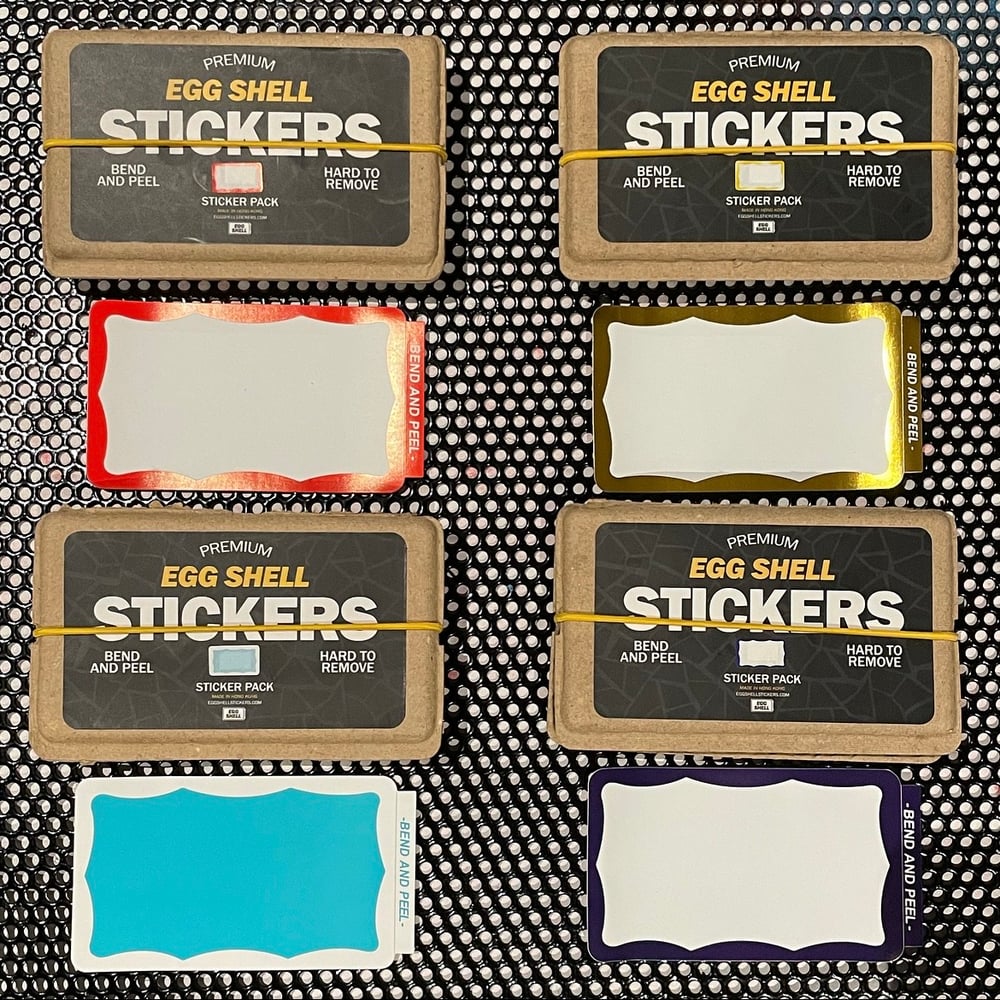 Image of EGG SHELL STICKERS BLANKS