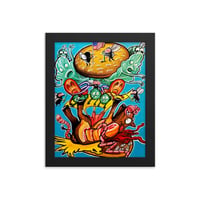 Image 2 of Burger-time Framed poster