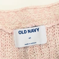 Image 4 of Old Navy Toddler Girl's Blush Button-Up Knit Cardigan