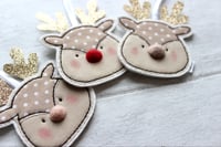 Image 3 of Pompom Nosed Reindeer Decoration