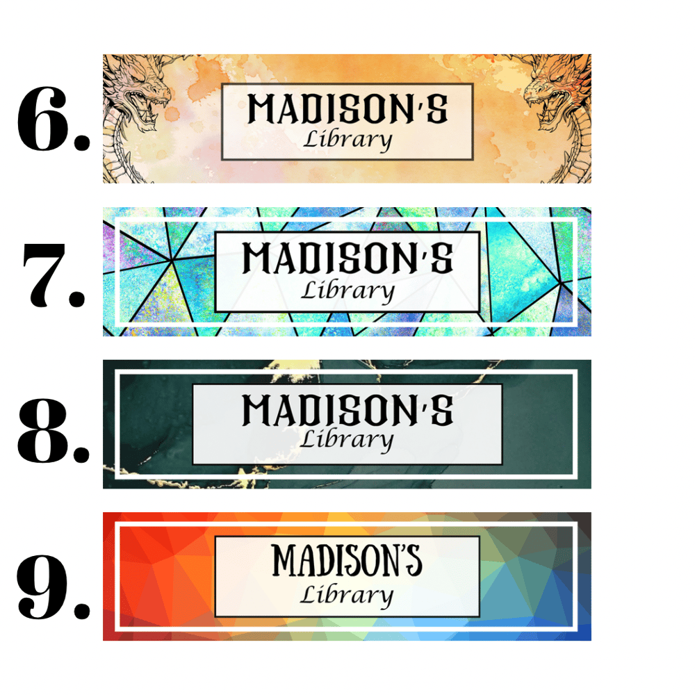 Image of Custom Library Shelf Sign