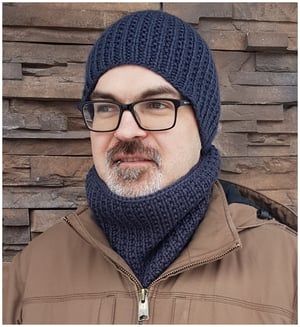 Image of Pounding the Pavement Winter Cowl Knitting Pattern