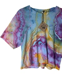 Image 7 of L Crop Tee in Candy Geode Ice Dye