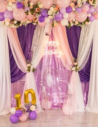 Image 1 of 8 feet of drapes 