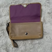 Image 5 of Vintage Coach Beige Wristlet Wallet