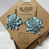 Image 2 of Fractal Flower Earrings 